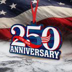 American Patriot Wooden Ornament, 250th Anniversary 1776 2026 Hanging Decor