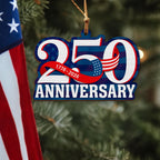 American Patriot Wooden Ornament, 250th Anniversary 1776 2026 Hanging Decor