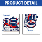 American Patriot Wooden Ornament, 250th Anniversary 1776 2026 Hanging Decor