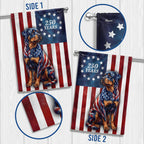 250 Years American Dog Garden Flag, Patriotic Rottweiler Betsy Ross Flag Decor