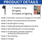 We The People 1776 2026 Flag, 250 Years of Freedom American Solar LED Flag Decor
