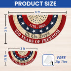 We The People 250 Fan Flag for 1776 2026 Anniversary Vintage Decor