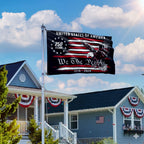 250 Years of America Decor, 1776 2026 We The People Patriotic Grommet Flag