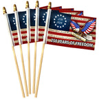 Patriotic 250 Years of Freedom Flag, We The People 1776 2026 Handheld Flag