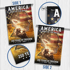 250 Years of Freedom Home of the Brave American Flag, Patriotic Veteran Flag Decor