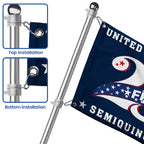250 Years of Freedom American Flag, Patriotic Anniversary 1776 2026 Grommet Flag