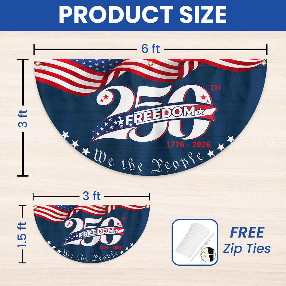 250 Years of America 1776 2026 Flag, 250 Years Semiquincentennial Fan Flag