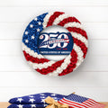 250 Years American Flag Wreath, 1776 2026 Patriotic Front Door Decor