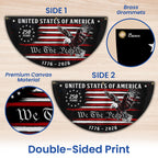 250 Years We The People American Fan Flag, 1776 2026 Patriotic Flag Decor