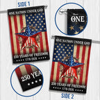 Patriotic One Nation Under God 250 Years Flag, American 1776 2026 Flag Decor