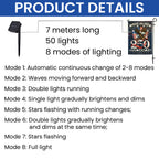 American Pride Flag Decor, Patriotic 250th Anniversary Eagle 1776–2026 Solar LED Flag
