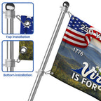 250 VA American 1776 2026 Grommet Flag, Virginia Is For Lovers Cardinal and Dogwood Flower Decor Flag