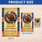 Patriotic 250 Years Flag, We The People 1776 2026 American Flag Outdoor Decor