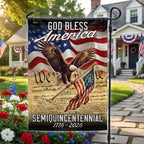 God Bless America 1776 2026 Flag, We The People Semiquincentennial 250 Years American Flag
