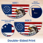 Patriotic 250 Years of Freedom Flag Decor, We The People 1776 2026 American Fan Flag