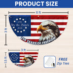 Patriotic 250 Years of Freedom Flag Decor, We The People 1776 2026 American Fan Flag