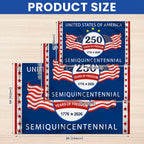 250 Years of Freedom Semiquincentennial Flag, United States of America 1776 2026 Grommet Flag