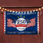250 Years of Freedom Semiquincentennial Flag, United States of America 1776 2026 Grommet Flag
