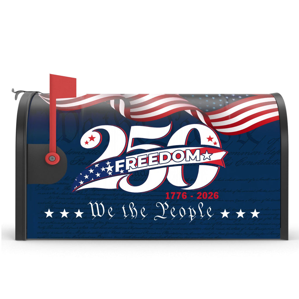 250 Years of America 1776 2026 Flag Semiquincentennial Patriotic Mailbox Cover