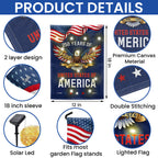250 Years of Freedom American Flag, We The People 1776 2026 Solar LED Flag Decor