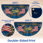 250 Years Semiquincentennial 1776 2026 Fan Flag, Patriotic American Flag Decor