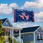 250 Years Heritage Flag with Revolution American Flags, Patriotic The Land I love 1776 2026 Flag