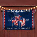 250 Years Heritage Flag with Revolution American Flags, Patriotic The Land I love 1776 2026 Flag