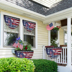 America Navy Fan Flag, 250 Years of Freedom Anchored in Pride Patriotic Flag Decor