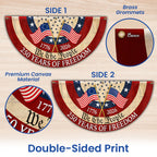 Patriotic American Fan Flag, 250 Years of Freedom We The People 1776 2026 Flag Decor
