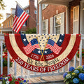 Patriotic American Fan Flag, 250 Years of Freedom We The People 1776 2026 Flag Decor