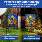 250 Years of Freedom Solar Led Flag, Liberty 1776 2026 American Independence Day Flag Decor
