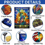 250 Years of Freedom Solar Led Flag, Liberty 1776 2026 American Independence Day Flag Decor