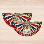 The Spirit of '76 American Bunting Flag, 250 Years of Freedom 1776 2026 Fan Flag