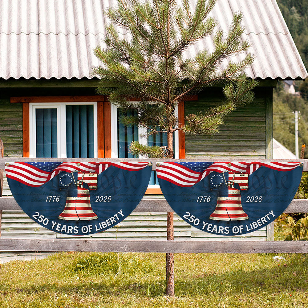 250 Years of Liberty Fan Flag, American Betsy Ross 1776 2026 Patriotic Flag Decor