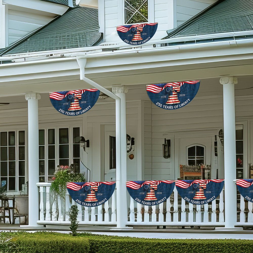 250 Years of Liberty Fan Flag, American Betsy Ross 1776 2026 Patriotic Flag Decor