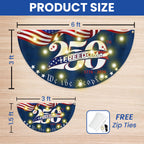 250 Years of Freedom American Fan Flag, Semiquincentennial 1776 2026 Solar Led Flag Decor