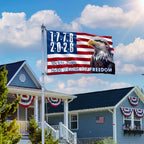 We The People 250 Years of Freedom Flag, 1776 2026 American Grommet Flag Decor