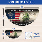250 Years of Blessings Christian Fan Flag, Appeal To Heaven Patriotic 1776 2026 American Flag Decor