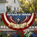 250 Years of Freedom American Fan Flag, Patriotic Bunting Flag We The People 1776 2026