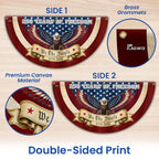 250 Years of Freedom American Fan Flag, Patriotic Bunting Flag We The People 1776 2026