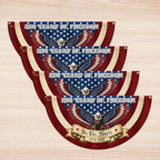 250 Years of Freedom American Fan Flag, Patriotic Bunting Flag We The People 1776 2026