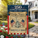 250 Years of Freedom We The People Garden Flag, America 1776 2026 Anniversary Flag Decor