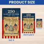 250 Years of Freedom We The People Garden Flag, America 1776 2026 Anniversary Flag Decor
