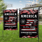 250 Years of America Semiquicentennial Garden Flag, Patriotic We The People 1776 2026 Decor