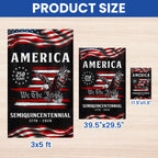250 Years of America Semiquicentennial Garden Flag, Patriotic We The People 1776 2026 Decor