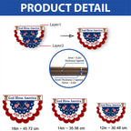 Patriotic God Bless America Hanging Sign, 250 Years Wooden Decor for 1776 2026 Anniversary