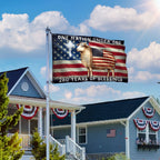 One Nation Under God Sheep Flag, 250 Years of Blessings American Christian Grommet Flag