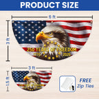250 Years American Fan Flag, Patriotic Bald Eagle 1776 2026 We the People