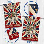 The Spirit of '76 American Revolution Garden Flag, 250 Years 1776 2026 Flag Decor