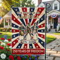 The Spirit of '76 American Revolution Garden Flag, 250 Years 1776 2026 Flag Decor